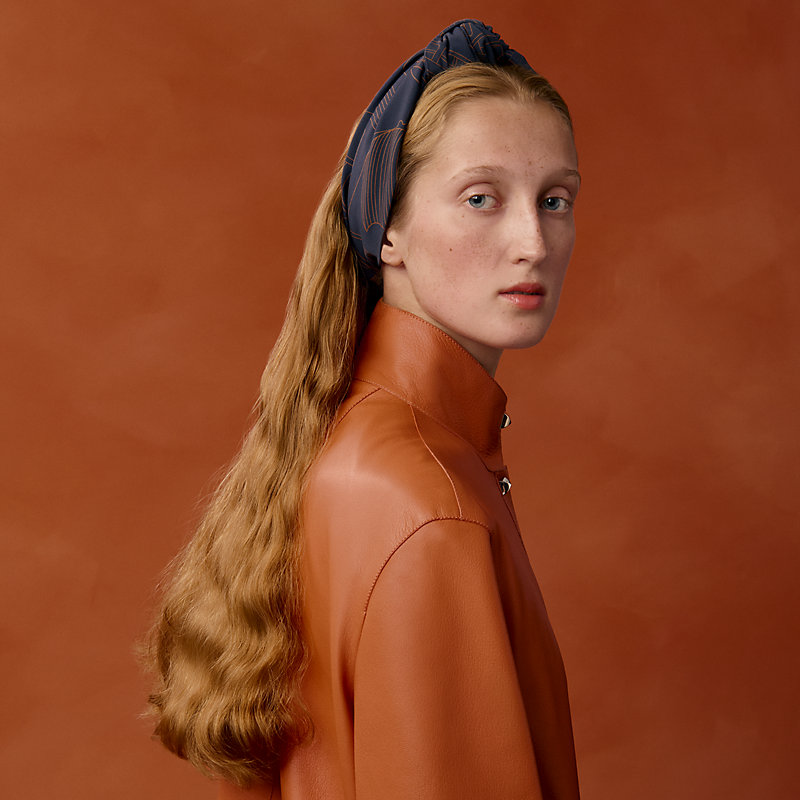 【コーデのアクセント】HERMES Thalassa Gabi ヘアアクセサリー Thalassa